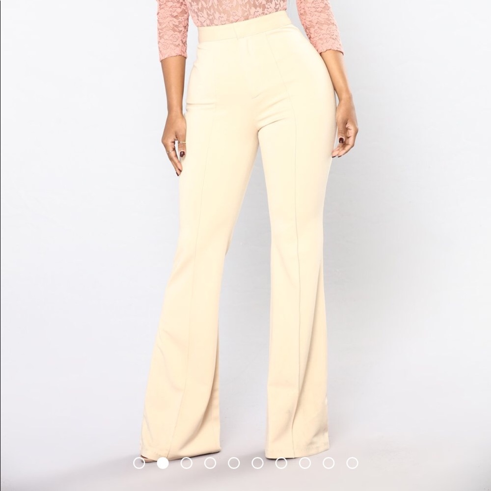 Karmen Trouser Pants - Nude NWOT